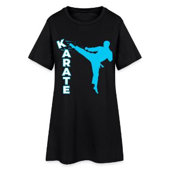 Karaté, Karaté Combattant, Arts martiaux, Karaté Kick - Robe T-shirt Femme - noir - Devant