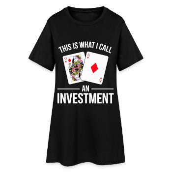 Blackjack Dicton Design - Robe T-shirt Femme - noir - Devant