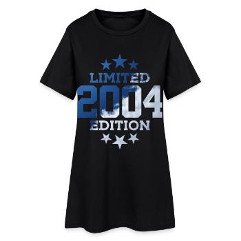 LIMITED EDITION 2004 22. GEBURTSTAG - Frauen T-Shirt-Kleid - Schwarz - Vorne