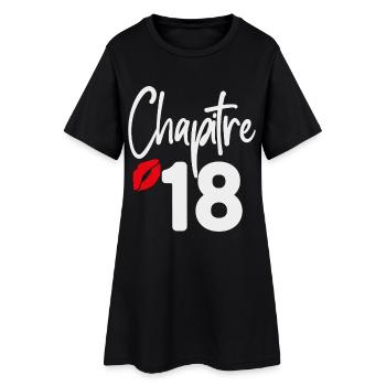 Design Geburtstag 18 Jahre altes Mädchen Kapitel 18 - Frauen T-Shirt-Kleid - Schwarz - Vorne