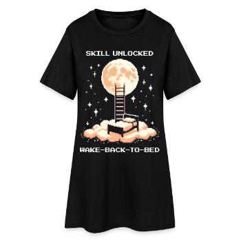 Compétence débloquée : WBTB | Rêve lucide, lucide - Robe T-shirt Femme - noir - Devant