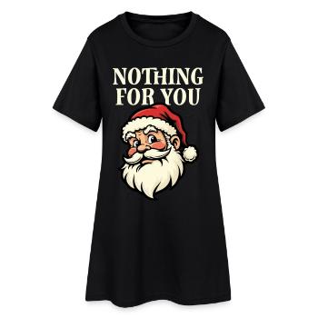 Rien pour vous - Père Noël - Robe T-shirt Femme - noir - Devant