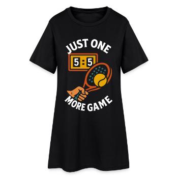 Padel Just One More Game funny design - Women’s T-Shirt Dress - black - Front