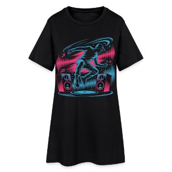 Streetdance Beat – Urban DJ Music Design - Robe T-shirt Femme - noir - Devant