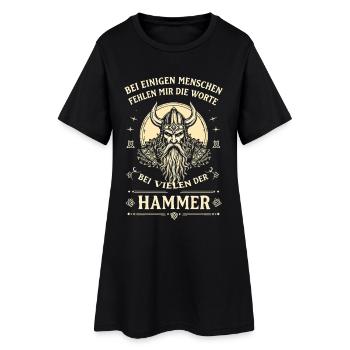Pour beaucoup, le dicton Hammer Viking - Robe T-shirt Femme - noir - Devant