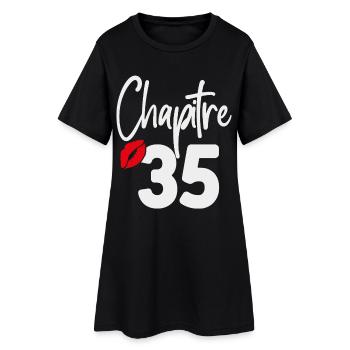 Chapitre 35 cadeau d’anniversaire femme 35 ans - Robe T-shirt Femme - noir - Devant