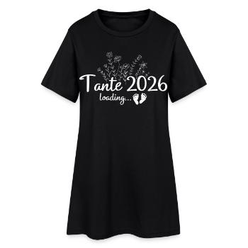 Tante enceinte 2026 - Annoncer la grossesse - Robe T-shirt Femme - noir - Devant