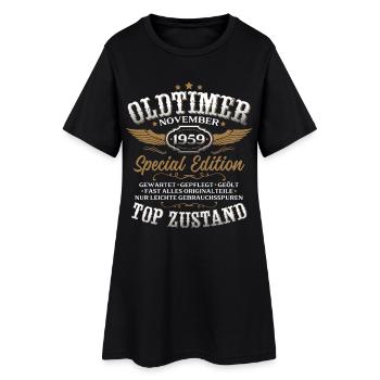 Cadeau 66ème anniversaire Voiture de collection Novembre 1959 - Robe T-shirt Femme - noir - Devant
