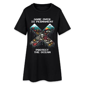 La fin de la partie est finale | Conservation des océans, Coraux - Robe T-shirt Femme - noir - Devant