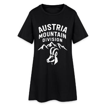 Randonnée dans les montagnes d’Autriche - Robe T-shirt Femme - noir - Devant
