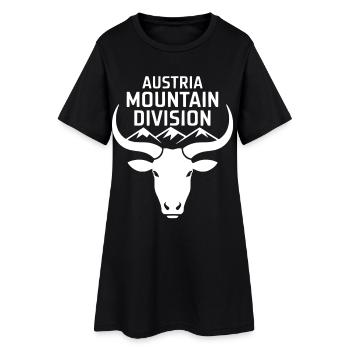 Division Montagne Autriche – Alpen Wander Design - Robe T-shirt Femme - noir - Devant