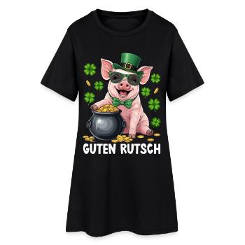 Bonne Année - Robe T-shirt Femme - noir - Devant