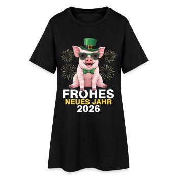 Bonne Année 2026 - Robe T-shirt Femme - noir - Devant