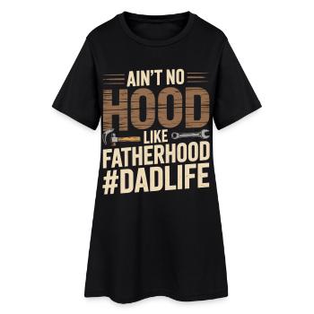 Il n’y a pas de capuche comme la paternité – Chemise de papa - Robe T-shirt Femme - noir - Devant