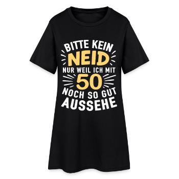 Cheer Shirt des années 50 – Pas d’envie, look good - Robe T-shirt Femme - noir - Devant
