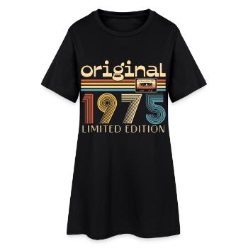 50e anniversaire 50 ans original 1975 - Robe T-shirt Femme - noir - Devant