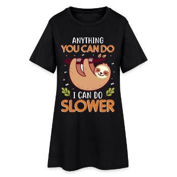 Dictons amusants de Fautlier - Robe T-shirt Femme - noir - Devant