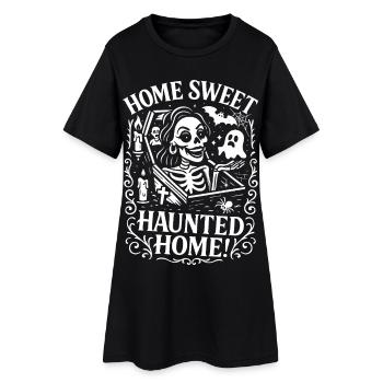 Home Sweet Maison hantée - Robe T-shirt Femme - noir - Devant