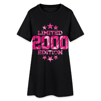 LIMITED EDITION 2000 26. GEBURTSTAG - Frauen T-Shirt-Kleid - Schwarz - Vorne