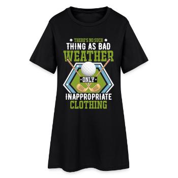 golfe - Robe T-shirt Femme - noir - Devant