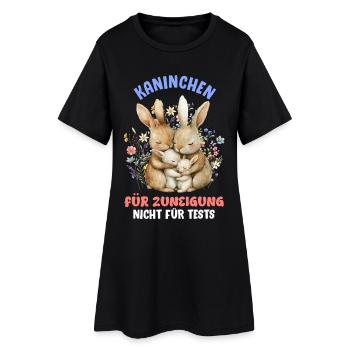 Bien-être animal LAPINS POUR L’ADDICTION PAS POUR LES TESTS - Robe T-shirt Femme - noir - Devant