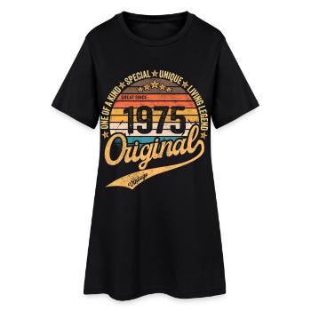 Logo rétro original de 1957 - Robe T-shirt Femme - noir - Devant