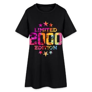 LIMITED EDITION 2000 26. GEBURTSTAG - Frauen T-Shirt-Kleid - Schwarz - Vorne