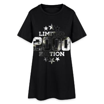 LIMITED EDITION 2000 26. GEBURTSTAG - Frauen T-Shirt-Kleid - Schwarz - Vorne