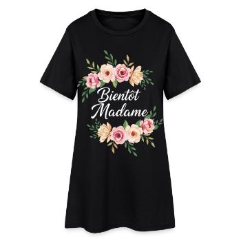 Madame Mariage EVJF Future Mariée - Robe T-shirt Femme - noir - Devant