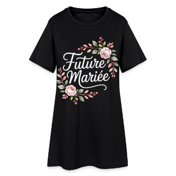 Team Mariage EVJF Future Mariée - Robe T-shirt Femme - noir - Devant