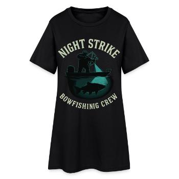 Night Strike Bowfishing Crew Adventure - Robe T-shirt Femme - noir - Devant