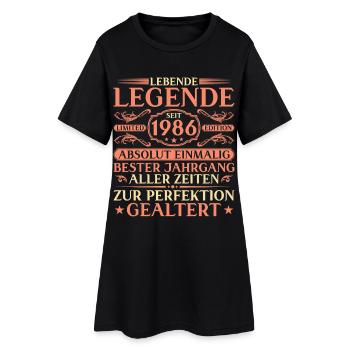 40e anniversaire Absolument unique depuis 1986 - Robe T-shirt Femme - noir - Devant