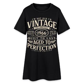 1966_Jahrgang_Vintage_Geburtstag_Geschenk - Robe T-shirt Femme - noir - Devant