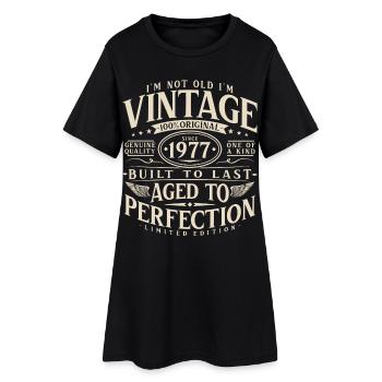 1977_Jahrgang_Vintage_Geburtstag_Geschenk - Robe T-shirt Femme - noir - Devant