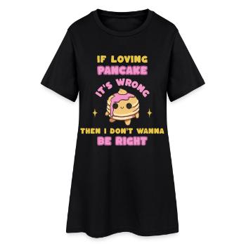 Waffle Love Funny Waffle Design - Women’s T-Shirt Dress - black - Front