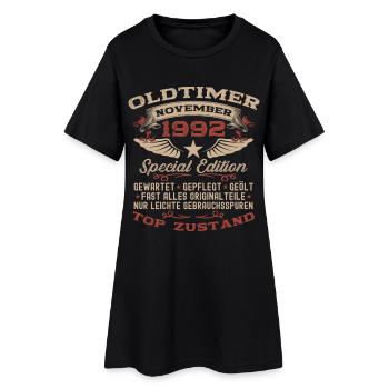 33. Geburtstag Geschenk Oldtimer November 1992 - Frauen T-Shirt-Kleid - Schwarz - Vorne