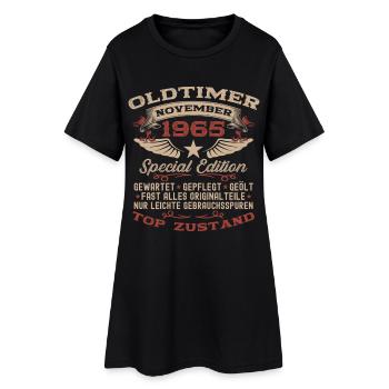 Cadeau 60ème anniversaire Voiture Ancienne Novembre 1965 - Robe T-shirt Femme - noir - Devant