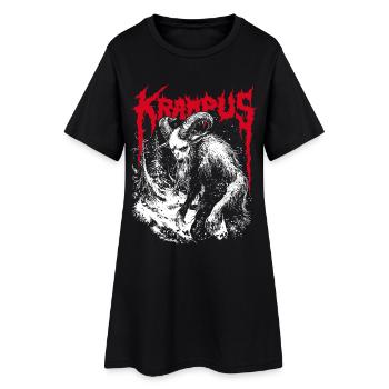 KRAMPERL SAINT-NICOLAS JOUR DE KRAMPUS PERCHTEN KRAMPUS - Robe T-shirt Femme - noir - Devant