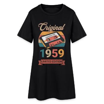 Original 1959 Édition Limitée Cadeau d’Anniversaire - Robe T-shirt Femme - noir - Devant