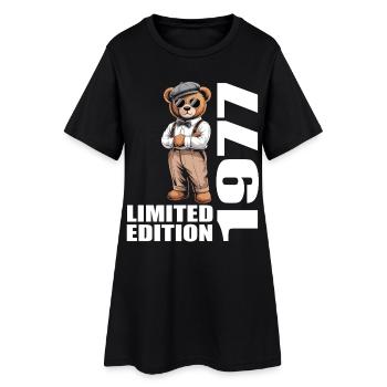 1977 Édition limitée Ours Anniversaire 1977 - Robe T-shirt Femme - noir - Devant