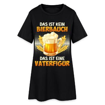 Soon dad NO BEER BELLY BUT FATHER FIGURE - Women’s T-Shirt Dress - black - Front