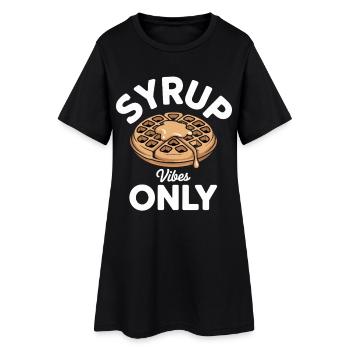 Waffle Dough Baking Gift for Foodies - Women’s T-Shirt Dress - black - Front
