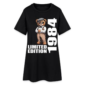 1984 Édition limitée Ours Anniversaire 1984 - Robe T-shirt Femme - noir - Devant