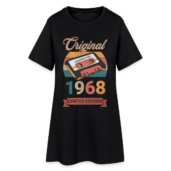 Original 1968 Édition Limitée Cadeau d’Anniversaire - Robe T-shirt Femme - noir - Devant