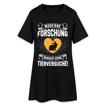 Bien-être animal LA RECHERCHE MODERNE N'A PAS BESOIN - Robe T-shirt Femme - noir - Devant