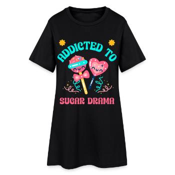 Amateur de bonbons Mode Sugar Junkie Vibes - Robe T-shirt Femme - noir - Devant