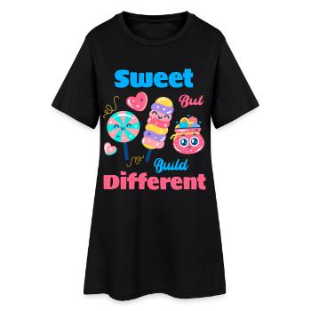 Ollipop amour doux et drôle - Robe T-shirt Femme - noir - Devant