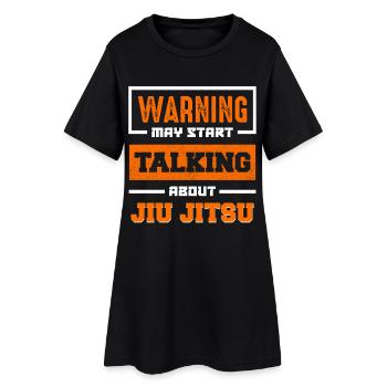 Avertissement Jiu Jitsu Sujet de conversation - Robe T-shirt Femme - noir - Devant