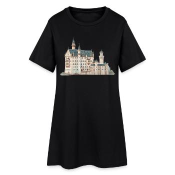 Märchenburg Neuschwanstein, Bavière, Allemagne - Robe T-shirt Femme - noir - Devant