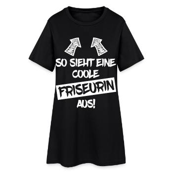 Coiffeur cool drôle dicton cadeau - Robe T-shirt Femme - noir - Devant